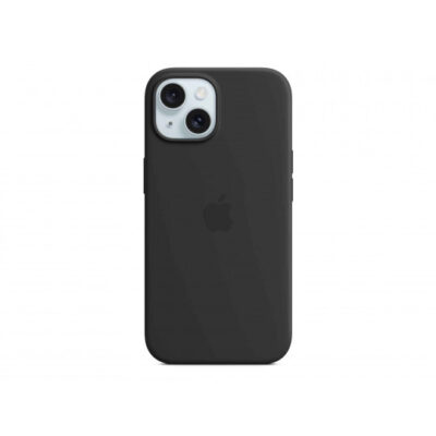 Հեռախոսի պատյան APPLE iPhone 15 Silicone Case With MagSafe (Black) (MT0J3ZM/A)