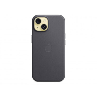 Հեռախոսի պատյան APPLE iPhone 15 FineWoven Case with MagSafe (Black) (MT393ZM/A)