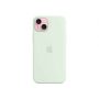Հեռախոսի պատյան APPLE iPhone 15 Plus Silicone Case with MagSafe (Soft Mint) (MWNG3ZM/A)