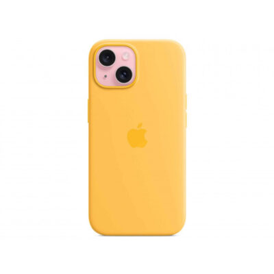 Հեռախոսի պատյան APPLE iPhone 15 Silicone Case With MagSafe (Sunshine) (MWNA3ZM/A)