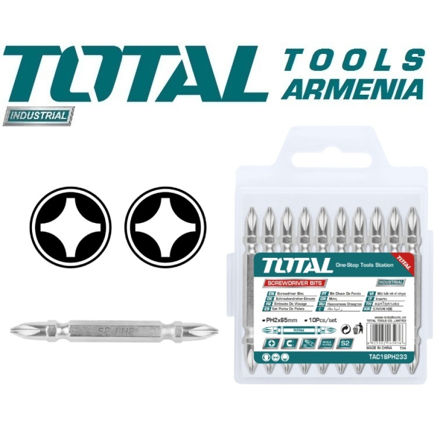 PH2 Պտուտակահանների հավաքածու ՝ 10 հատ : (TAC16PH233)