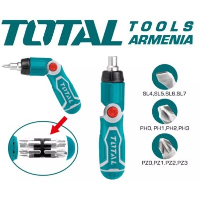 13 – ը 1 – ում ռետչե պտուտակահանների հավաքածու (TACSD30136)