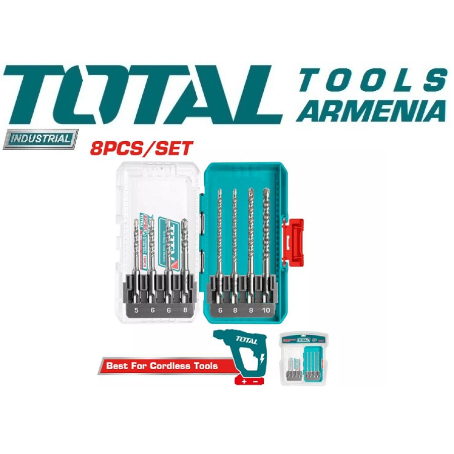 Գայլիկոնների հավաքածու SDS plus 8 կտոր (TACSDL11806)