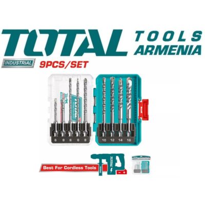 Գայլիկոնների հավաքածու SDS plus 9 կտոր (TACSDL30906)