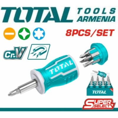 Կարճ պտուտակահանների հավաքածու 8-ը 1-ում (TACSDS0706)