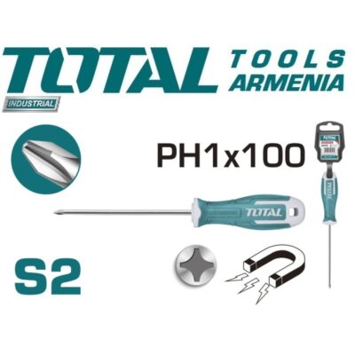 Phillips խաչաձև պտուտակահան PH1x100 մմ (THT26PH1100)