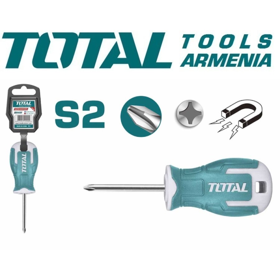 Phillips խաչաձև պտուտակահան PH2x38 մմ (THT26PH2038)