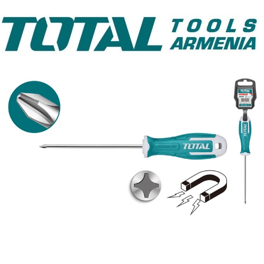 Խաչաձև պտուտակահան Phillips PH3 8x200մմ (THT26PH3200)