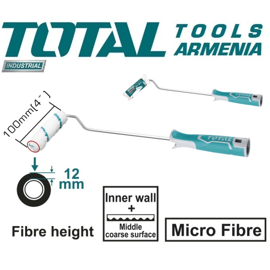 Ներկի մինի գլանաձև խոզանակ 100x12 մմ (THT8541D)