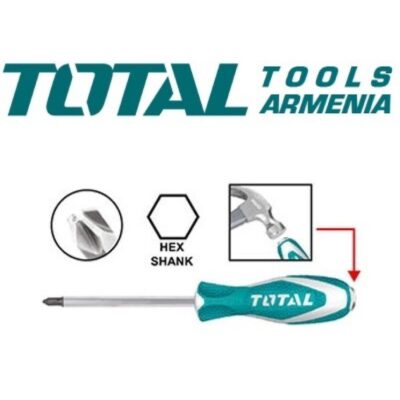 Հարվածային խաչաձև պտուտակահան Phillips PH3 8×150մմ (THTGTSPH3150)