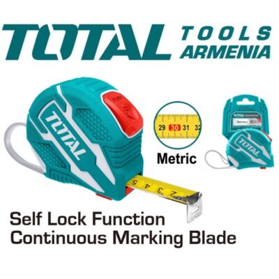 Ժապավեն չափիչ ՝ ( ռուլետկա ) 10 մ x 25 մմ : (TMT1262101M)