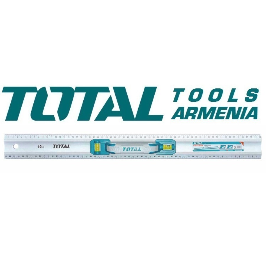 Ալյումինե քանոն հարթաչափով 600մմ (TMT222606)