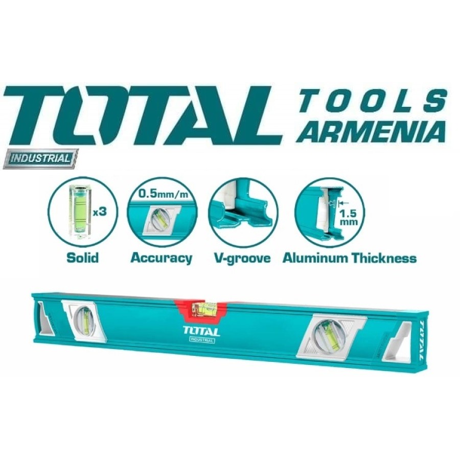 Ալյումինե շինարարական հարթաչափ 600 մմ (TMT26086)