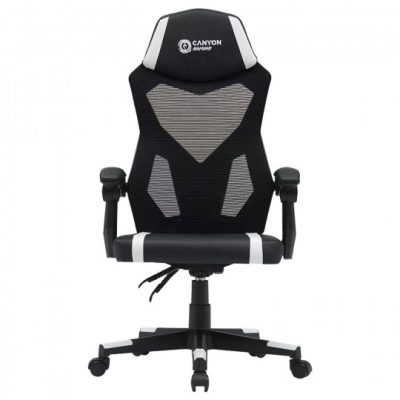 Խաղային աթոռ CANYON Flow (Black/White) (CNE-MCH01W)