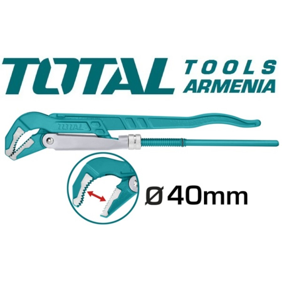 Ծանր աշխատանքների խողովակների բանալի 0-40 մմ (THT172013)