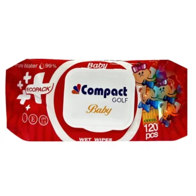 Անձեռոցիկ խոնավ Compact մանկական 120 հատ