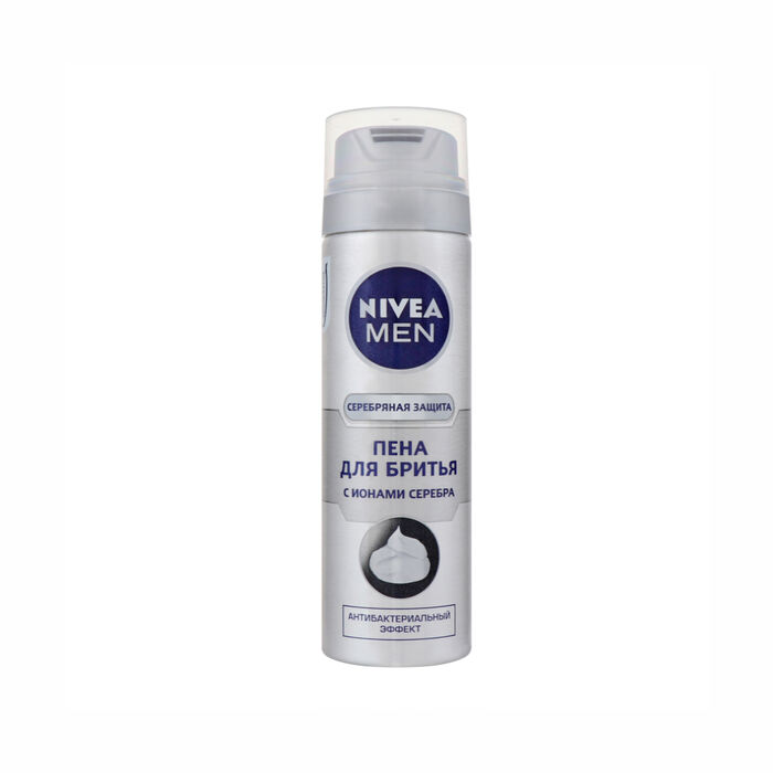 Փրփուր սափրվելու Nivea Men արծաթե պաշտպանություն 200 մլ