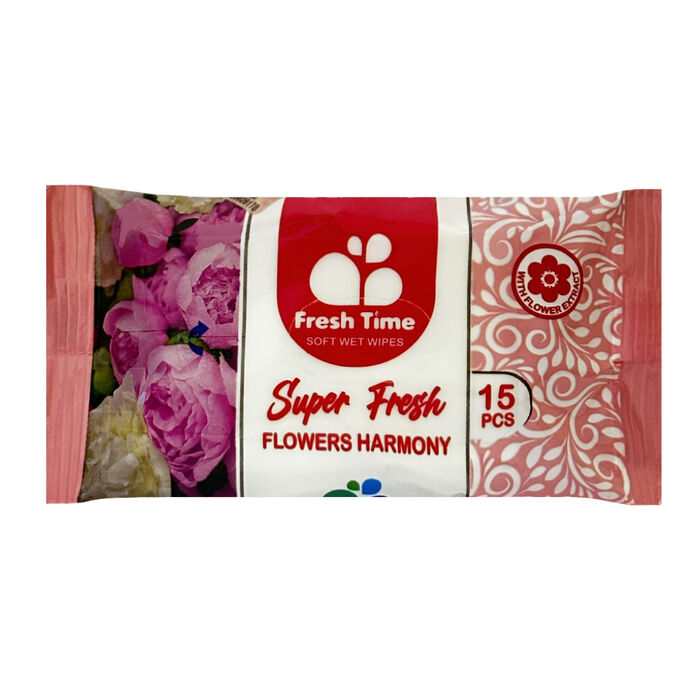 Անձեռոցիկ խոնավ Biocotton Fresh Time 15 հատ