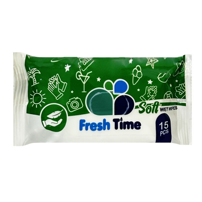 Անձեռոցիկ խոնավ Biocotton Fresh Time 15 հատ