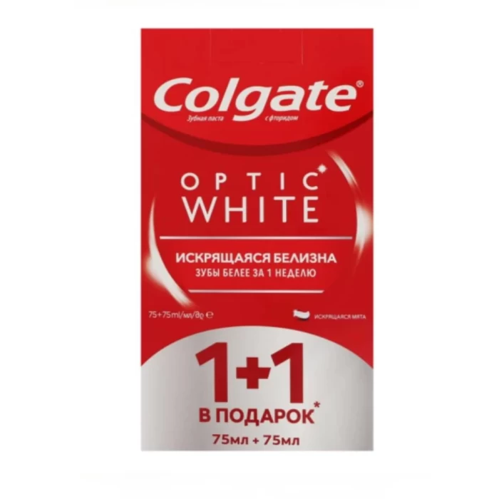 Ատամի մածուկ Colgate Optic White 2x75 մլ