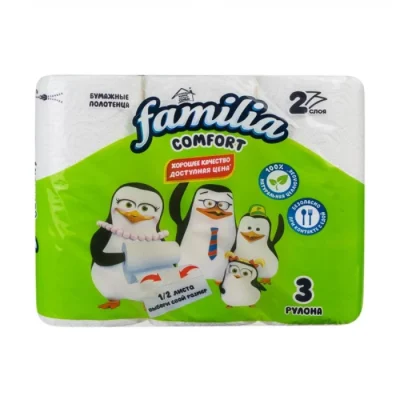 Սրբիչ խոհանոցի Familia Comfort 2 շերտ 3 հատ