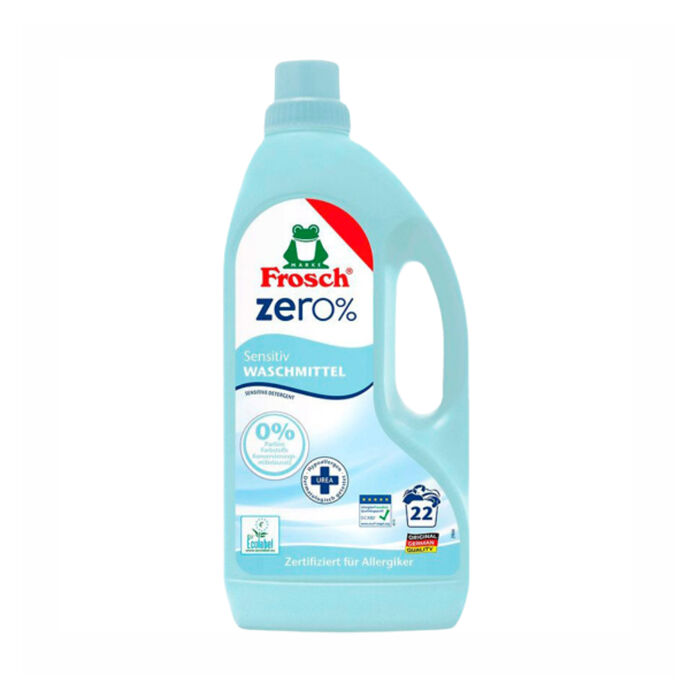 Հեղուկ-գել լվացքի Frosch Zero % ունիվերսալ 1,5 լ