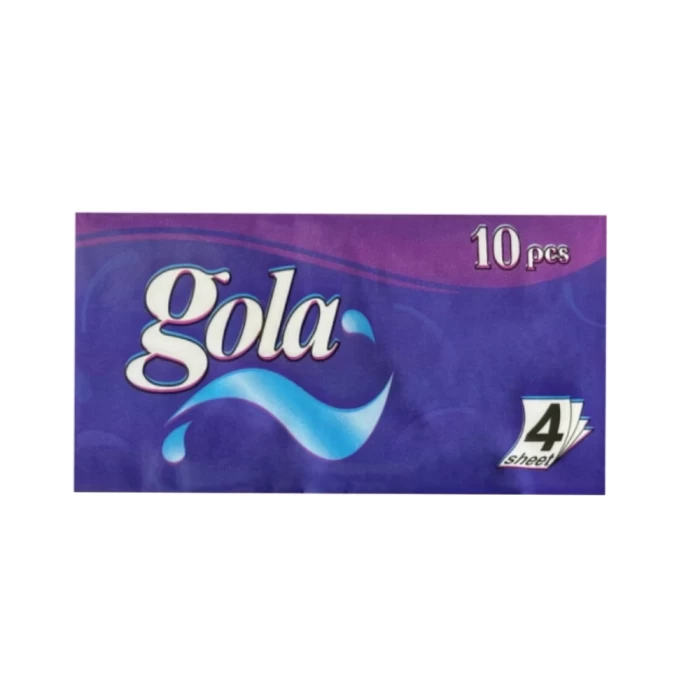 Անձեռոցիկ գրպանի Gola 4 շերտ 10 հատ