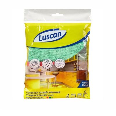 Շոր սեղանի Luscan Microfibre 30×30 սմ 220 գր 4 հատ