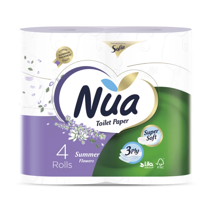 Զուգարանի թուղթ Nua Summer Flowers 3 շերտ 32 հատ