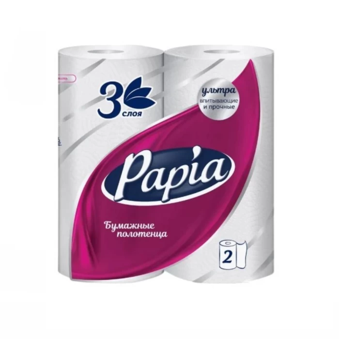 Սրբիչ խոհանոցի Papia 3 շերտ 2 հատ