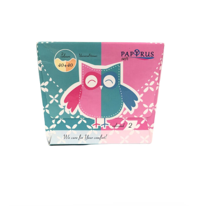 Անձեռոցիկ տուփով Papyrus 2 գույն 2 շերտ 80 հատ