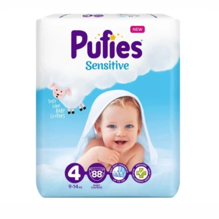Տակդիր Pufies Sensitive N4 9-14 կգ 84 հատ