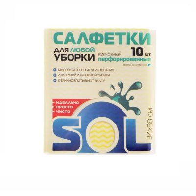 Անձեռոցիկ Sol 34×38 սմ 10 հատ 721114