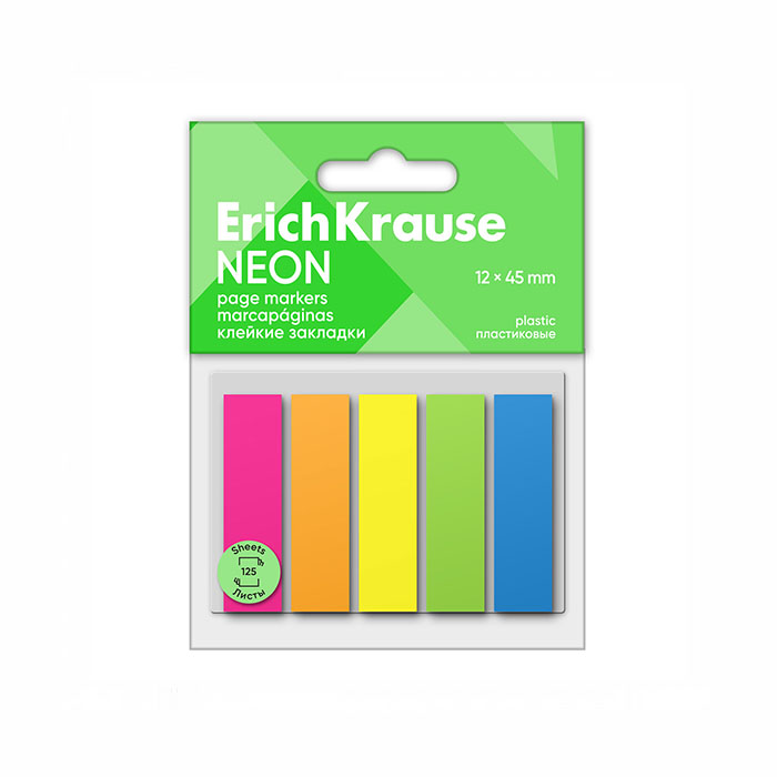 Էջանիշ ErichKrause Neon 5 գույն 125 հատ