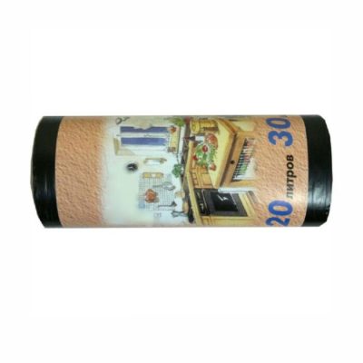 Աղբի տոպրակ 42,5Х49,5 սմ 20 լ 30 հատ 10 մկմ
