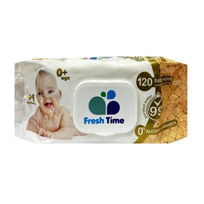 Անձեռոցիկ խոնավ Fresh Time մանկական 0+ 120 հատ