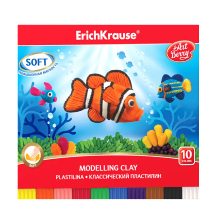 Պլաստիլին ErichKrause 10 գույն