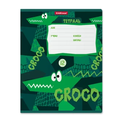 Տետր Erichkrause Real Croco վանդակավոր 12 թերթ