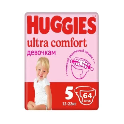 Տակդիր Huggies Ultra Comfort Girl N4 8-14 կգ 80 հատ