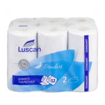 Զուգարանի թուղթ Luscan 2 շերտ 12 հատ