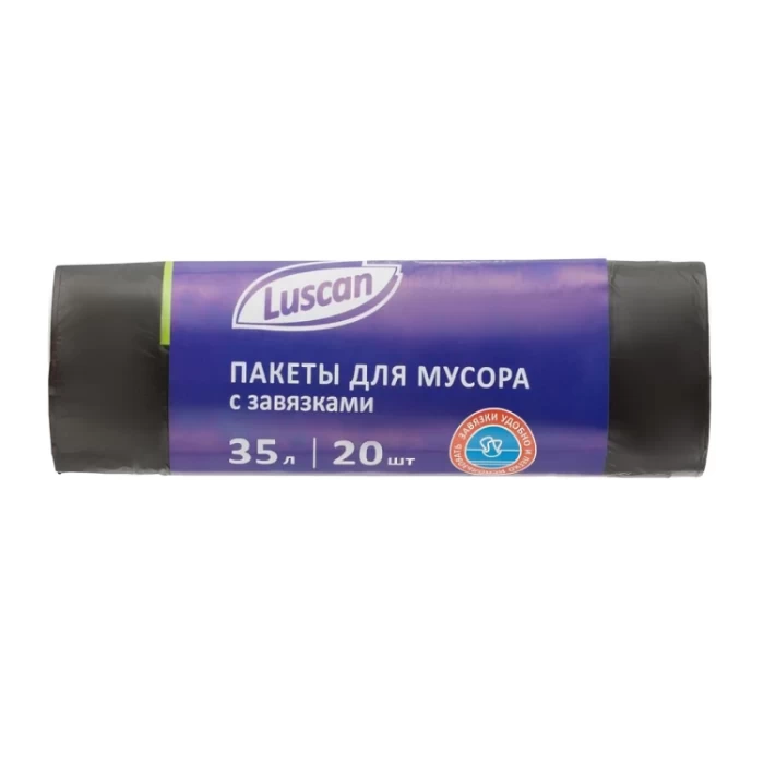 Աղբի տոպրակ Luscan 35x30 սմ 35 լ 20 հատ 12 մկմ
