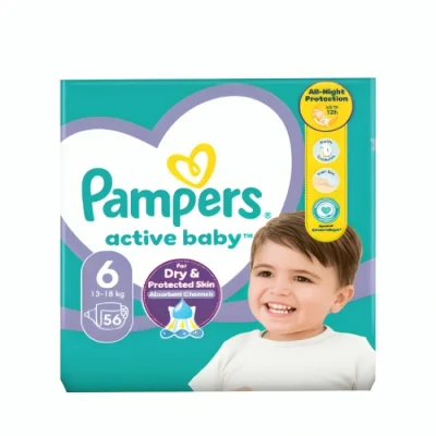 Տակդիր Pampers Active N6 13-18 կգ 56 հատ