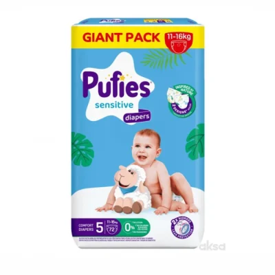 Տակդիր Pufies Sensitive N5 11-25 կգ 72 հատ