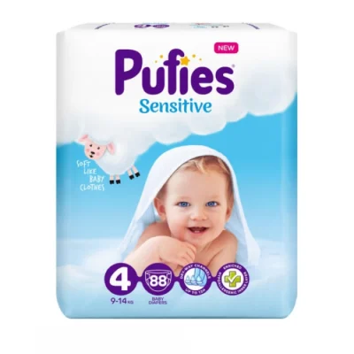 Տակդիր Pufies Sensitive N 4 9-14 կգ 88 հատ