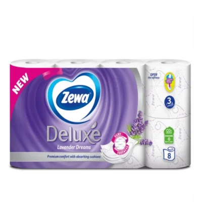 Զուգարանի թուղթ Zewa Deluxe 3 շերտ 8 հատ