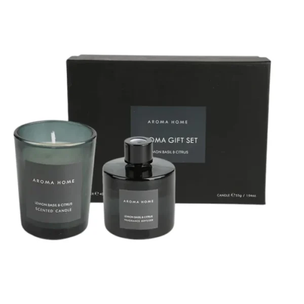 Սենյակային հոտ և մոմ Aroma Home Lemon Basil and Citrus