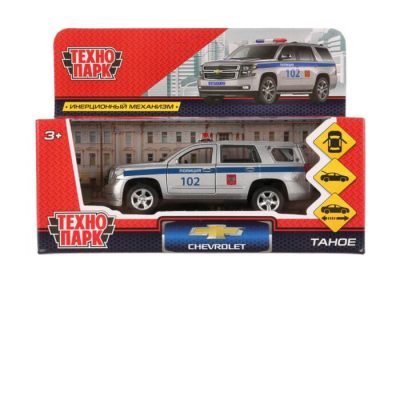 Խաղալիք ավտոմեքենա Chevrolet Tahoe Police մետաղյա 12 սմ 3+