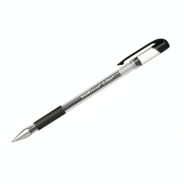 Գրիչ գելային ErichKrause G-Star® Stick&Grip Classic սև 0,5 մմ