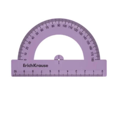 Քանոն ErichKrause Pastel Bloom 180 աստիճան 10 սմ