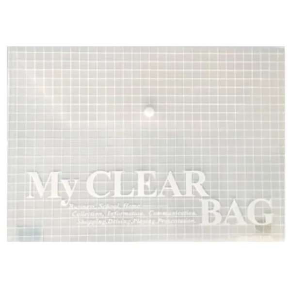 Թղթապանակ կոճակով Myclear Bag A4